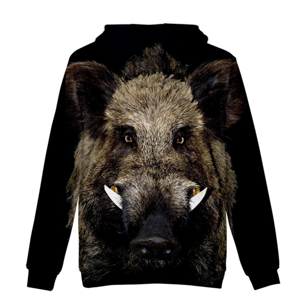 Men Women Cool 3D Animal Pattern Digital Printing Hooded Sweatshirts N-04225-YH03 A style_S - Image 2