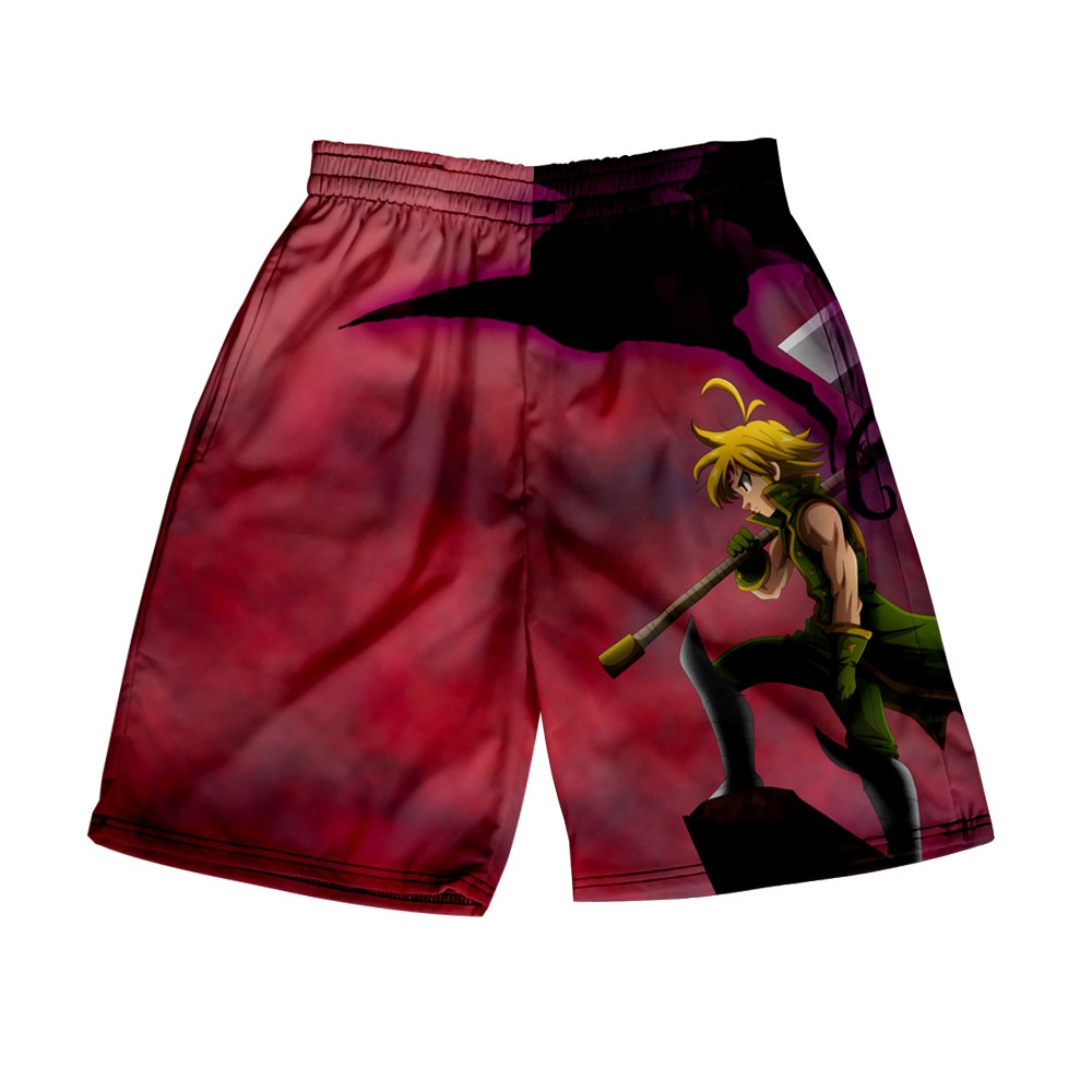 3D Digital Pattern Printed Shorts Elastic Waist Short Pants Leisure Trousers for Man H style_S - Image 3