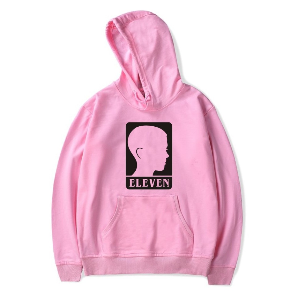 Men Fashion Stranger Things Printing Thickening Casual Pullover Hoodie Tops Pink-_3XL - Image 3