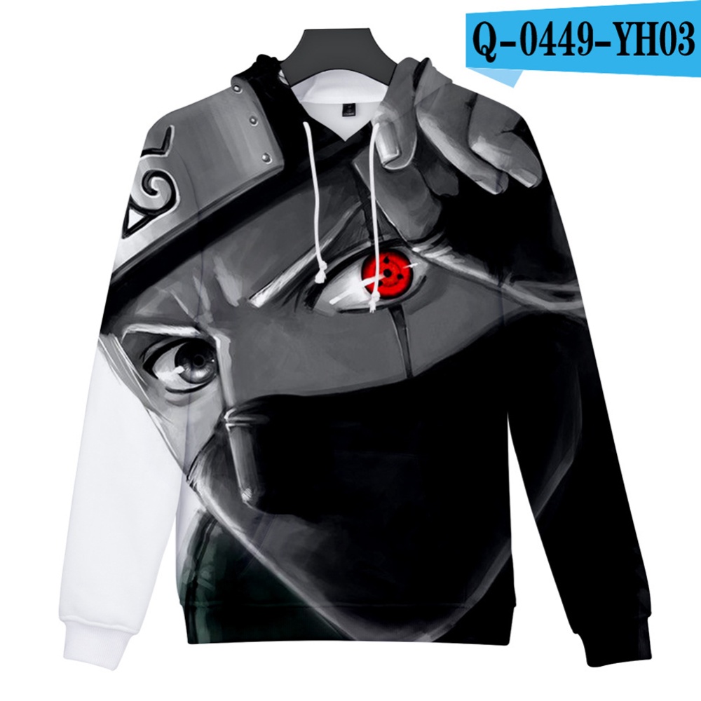 Men Women 3D Naruto Series Digital Printing Loose Hooded Sweatshirt Q-0446-YH03 E_S - Image 3