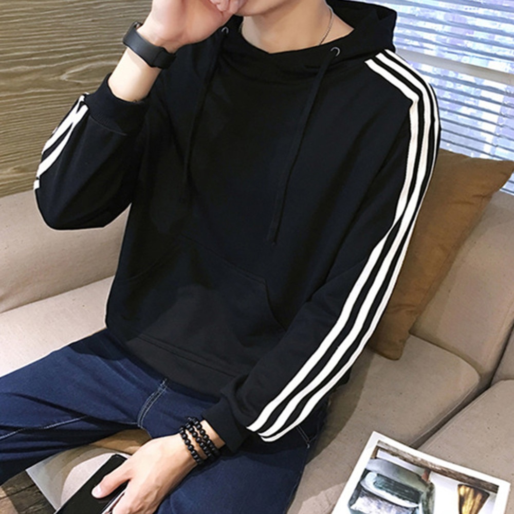 Men Women Fleece Lined Autumn Winter Sportswear 3 Fringes Long Sleeve Casual Jacket black_XL