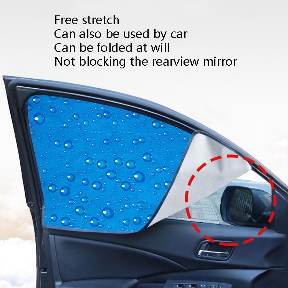 4 in 1 R-2938 Single-Layer Sun Protection Magnetic Car Curtain Vehicle Water Drop Sunshade - Image 2