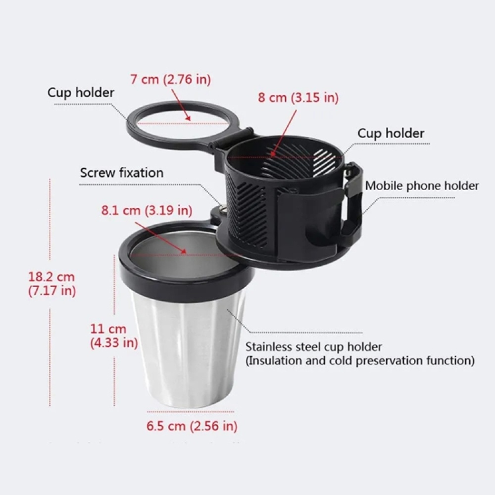 JY-G203 Multifunctional Car Cup Holder Mobile Phone Holder - Image 3