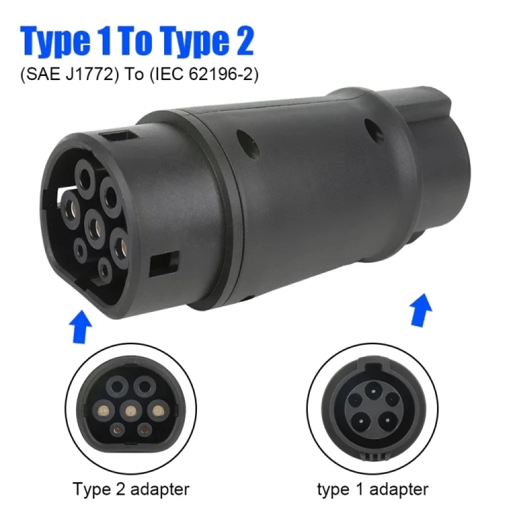 SAE J1772 New Energy Vehicle Charging Gun Type 1 to Type 2 Adapter - Image 3