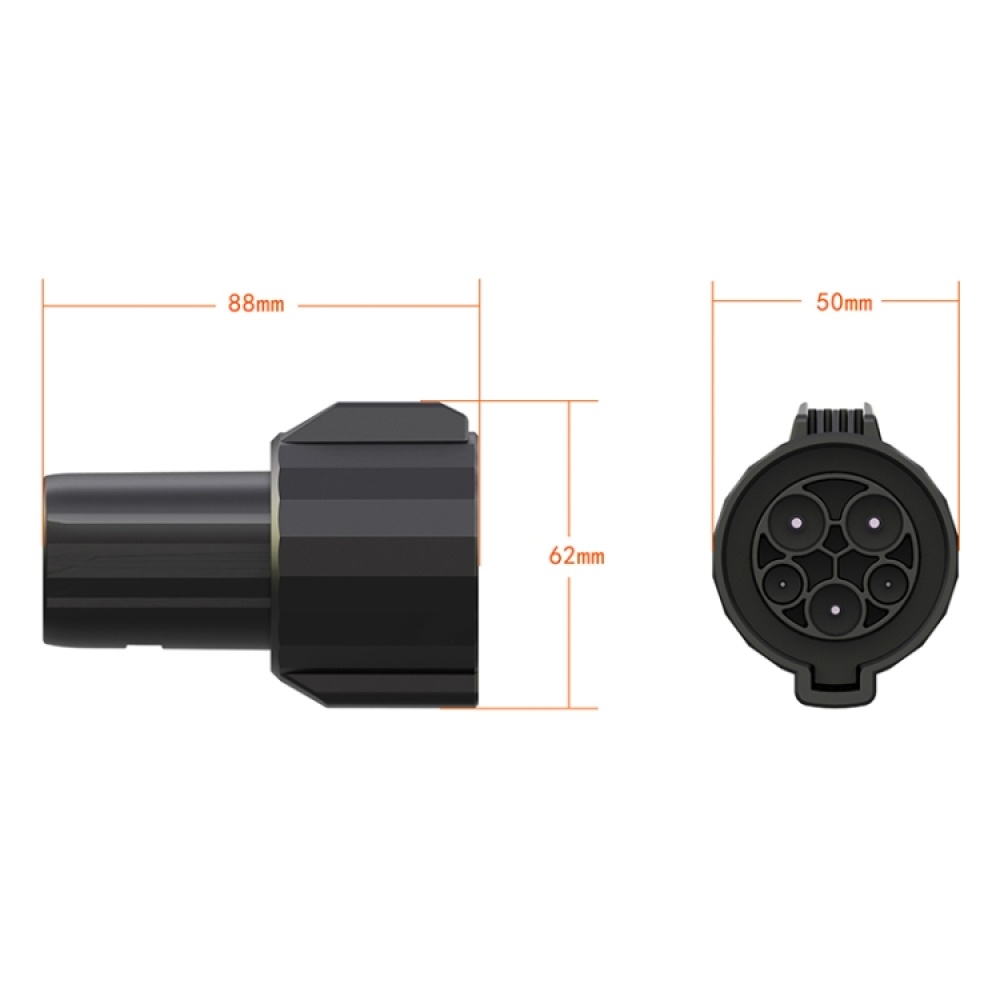 Feyree 60A New Energy Vehicle Charging Port Adapter Style: Type 1 to Tesla - Image 3