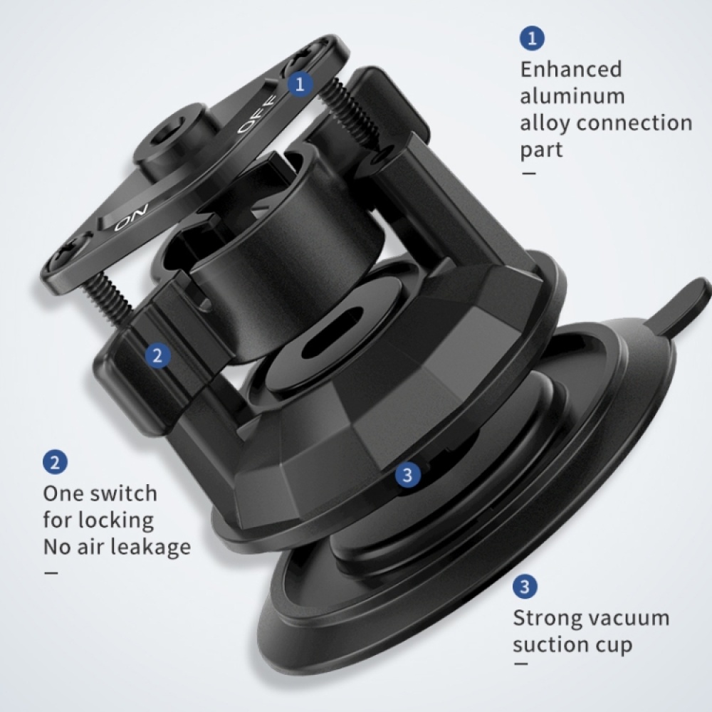 UBA-P1 Car Flexible Tablet Suction Cup Clamp Holder without Remote Control - Image 3