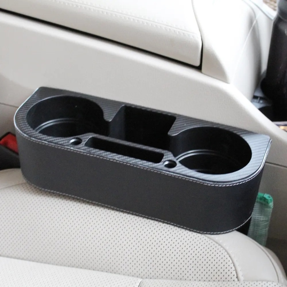 CARFU AC-2299A Car Seat Gap Multi-function Storage Box(Black) - Image 2