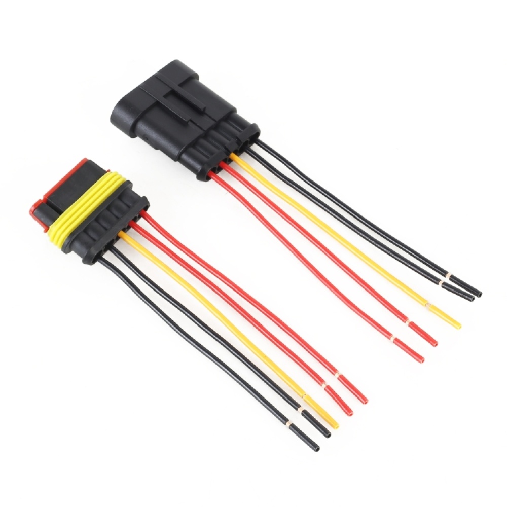 10pcs 5P Car Waterproof Plug Car Connector Plug-In, Length：10cm - Image 2