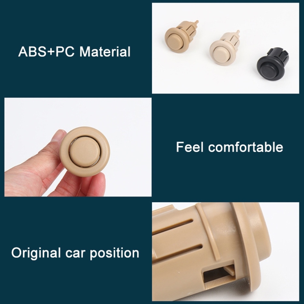 For BMW E90 / F18 Left Driving Car Rear Seat Headrest Switch Button 52207251369-1(Beige) - Image 3