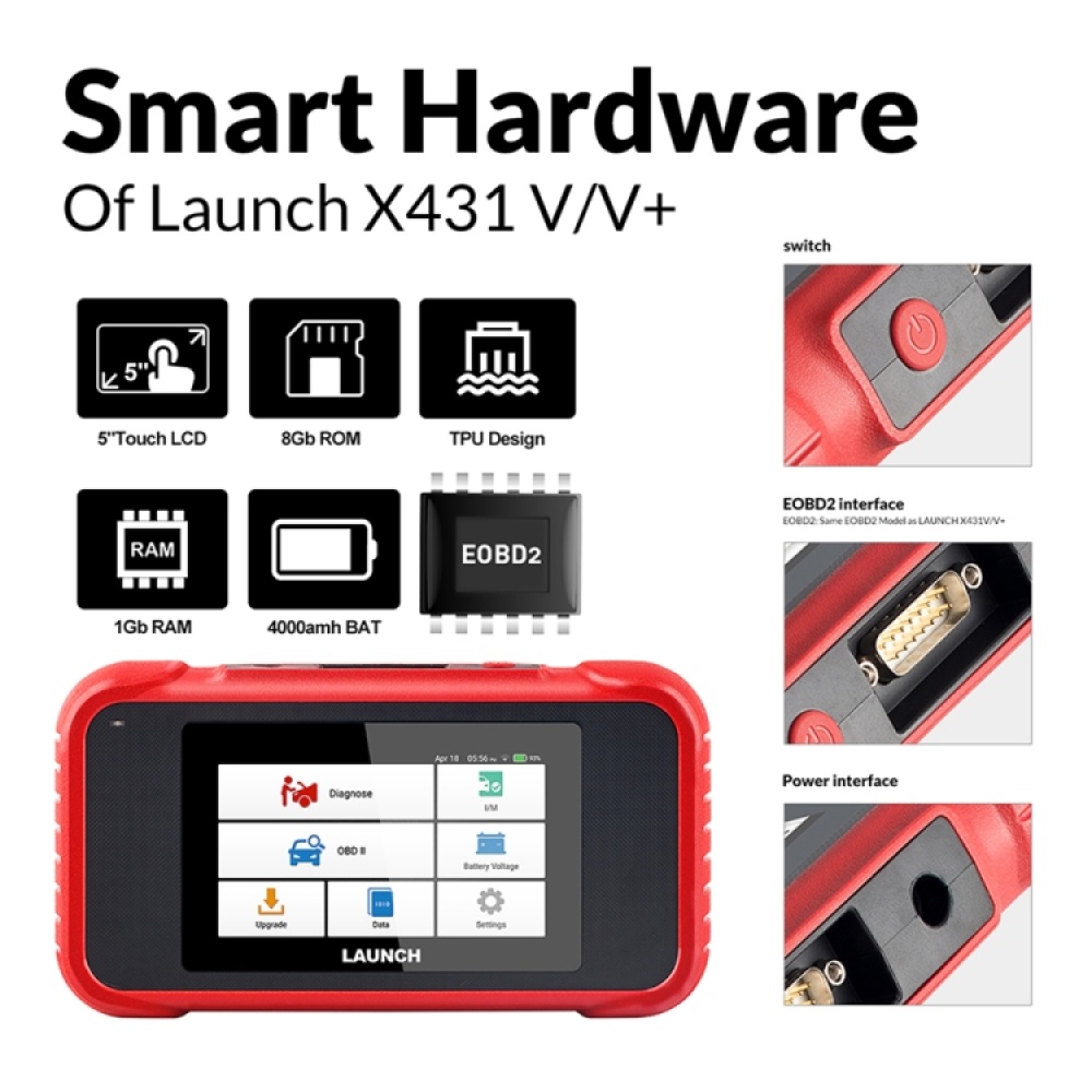 SC54-F01 9V-18V CRP123E Car ABS SRS Airbag OBD2 Diagnostic Tools - Image 3