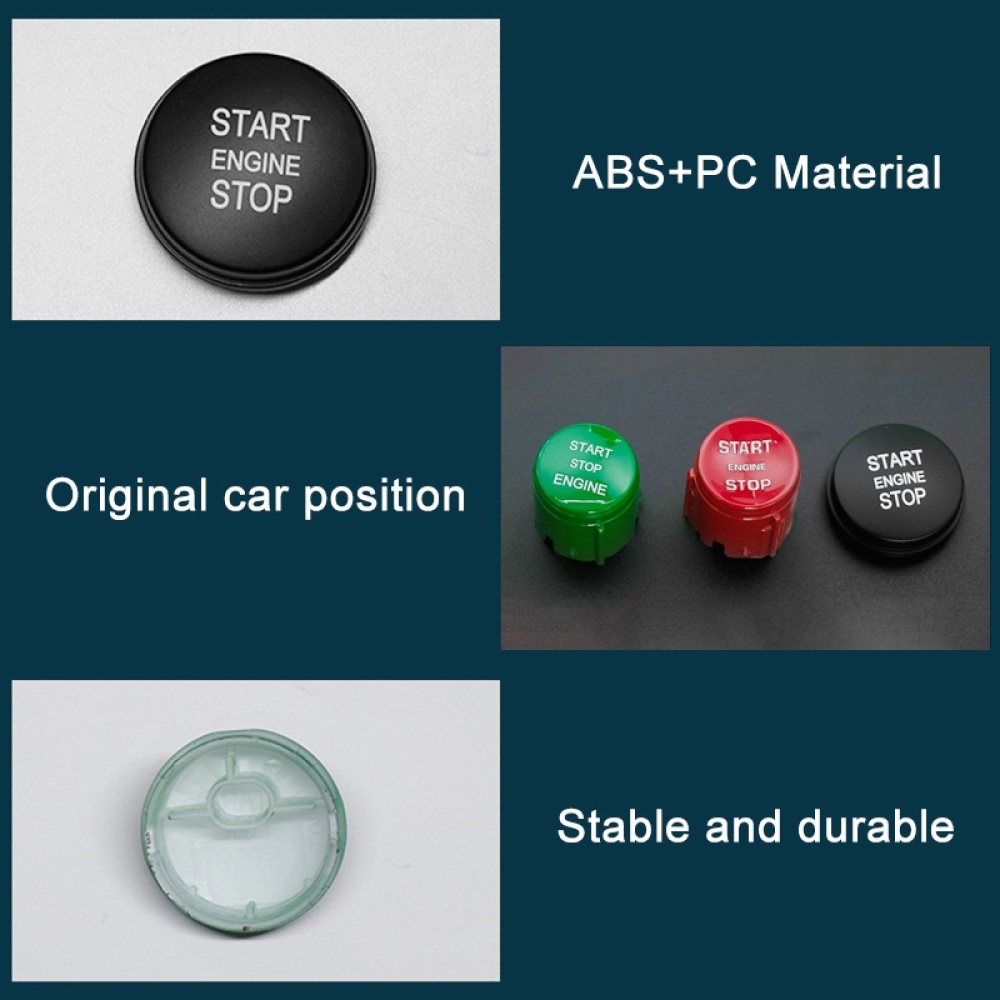 One-key Start Engine Stop Switch Button for Land Rover Range Rover Executive, Left Driving (Green) - Image 3