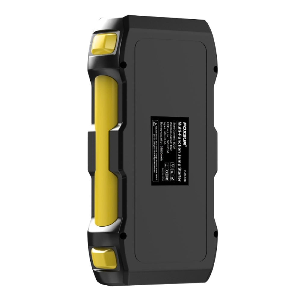 FOXSUR FJS-800 12V Car Multifunctional Wireless Charging Emergency Start Power Supply (Yellow) - Image 3