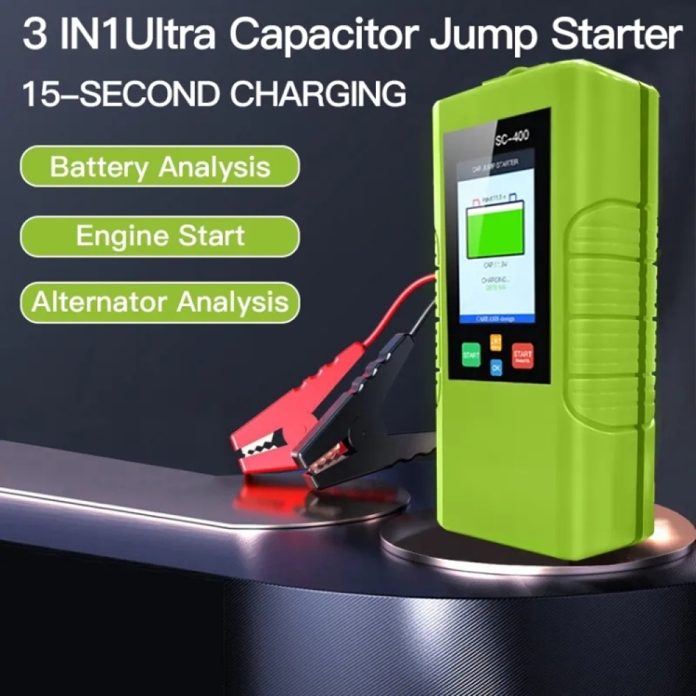 JDiag TopDiag SC-400 12V Car Jump Starter Fast Charge Jump Emergency Starter - Image 3