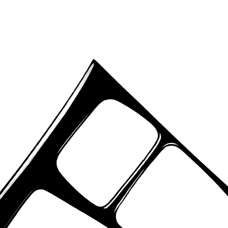 Car Right Drive Gear Panel Decorative Sticker for BMW X5 E70 2008-2013 / X6 E71 2009-2014(Black) - Image 2