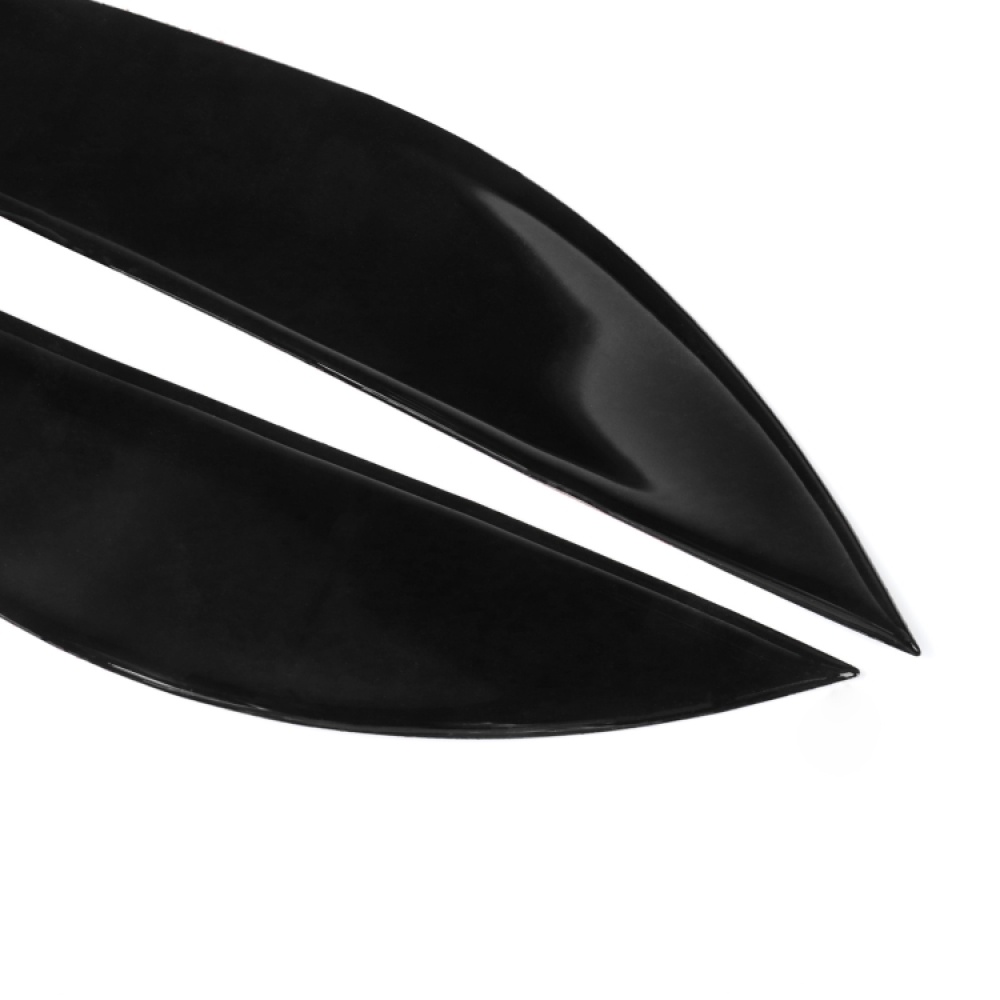 Pair Car Lamp Eyebrow Soft Decorative Sticker for Honda Civic 2001-2003 (Black) - Image 2