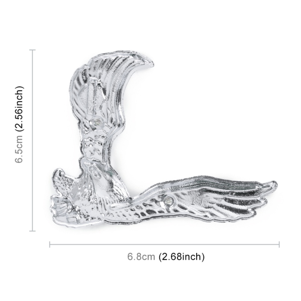 Hawk Pattern Car Metal Body Decorative Sticker (Silver) - Image 2