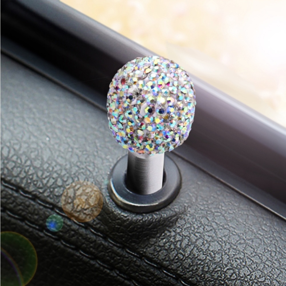 Crystal Car Aluminium Alloy Door Lock Modified Decoration (Colour) - Image 3