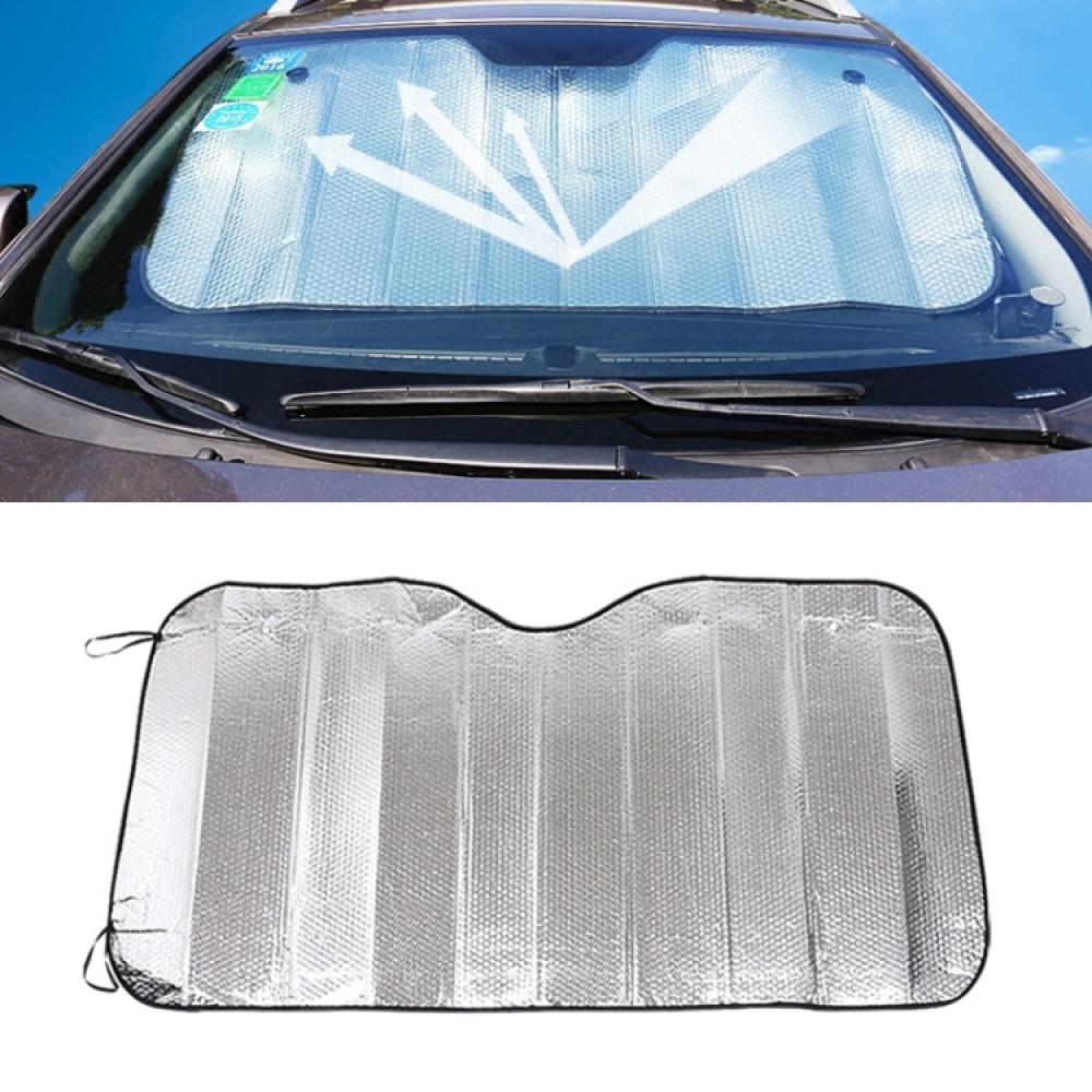 General Purpose Epe Car Sun Visor Before The File, Size: 140cm x 70cm(Silver)