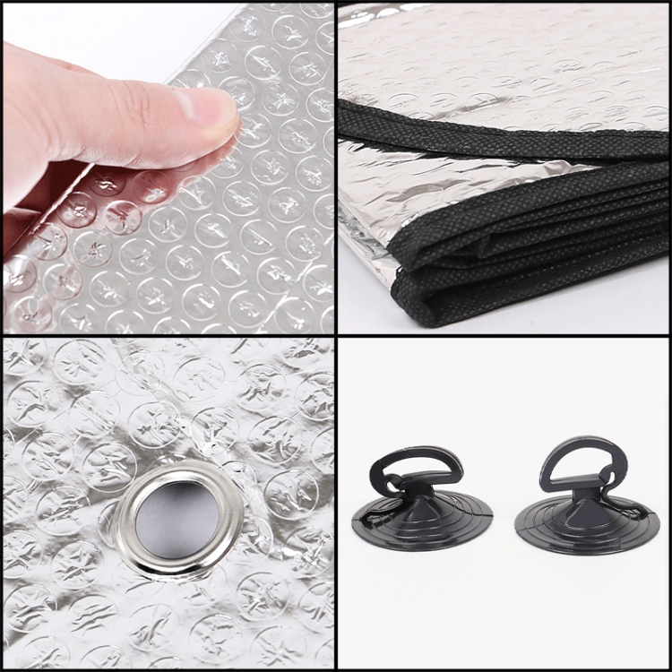 General Purpose Epe Car Sun Visor Before The File, Size: 140cm x 70cm(Silver) - Image 3