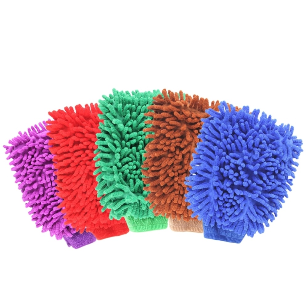 KANEED Microfiber Dusting Mitt Car Window Washing Home Cleaning Cloth Duster Towel Gloves (Random Color Delivery) - Image 3