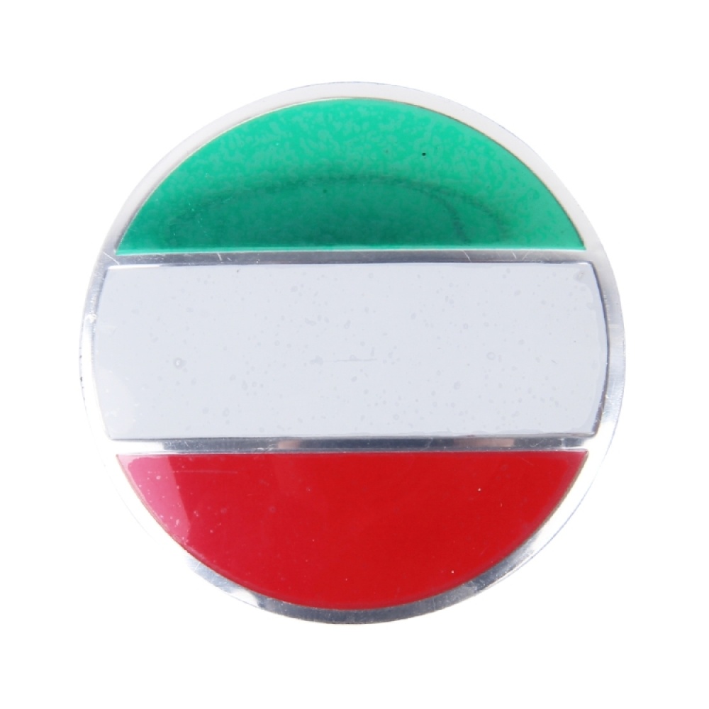 4 PCS Italy Flag Metal Car Sticker Wheel Hub Caps Centre Cover Decoration - Image 3