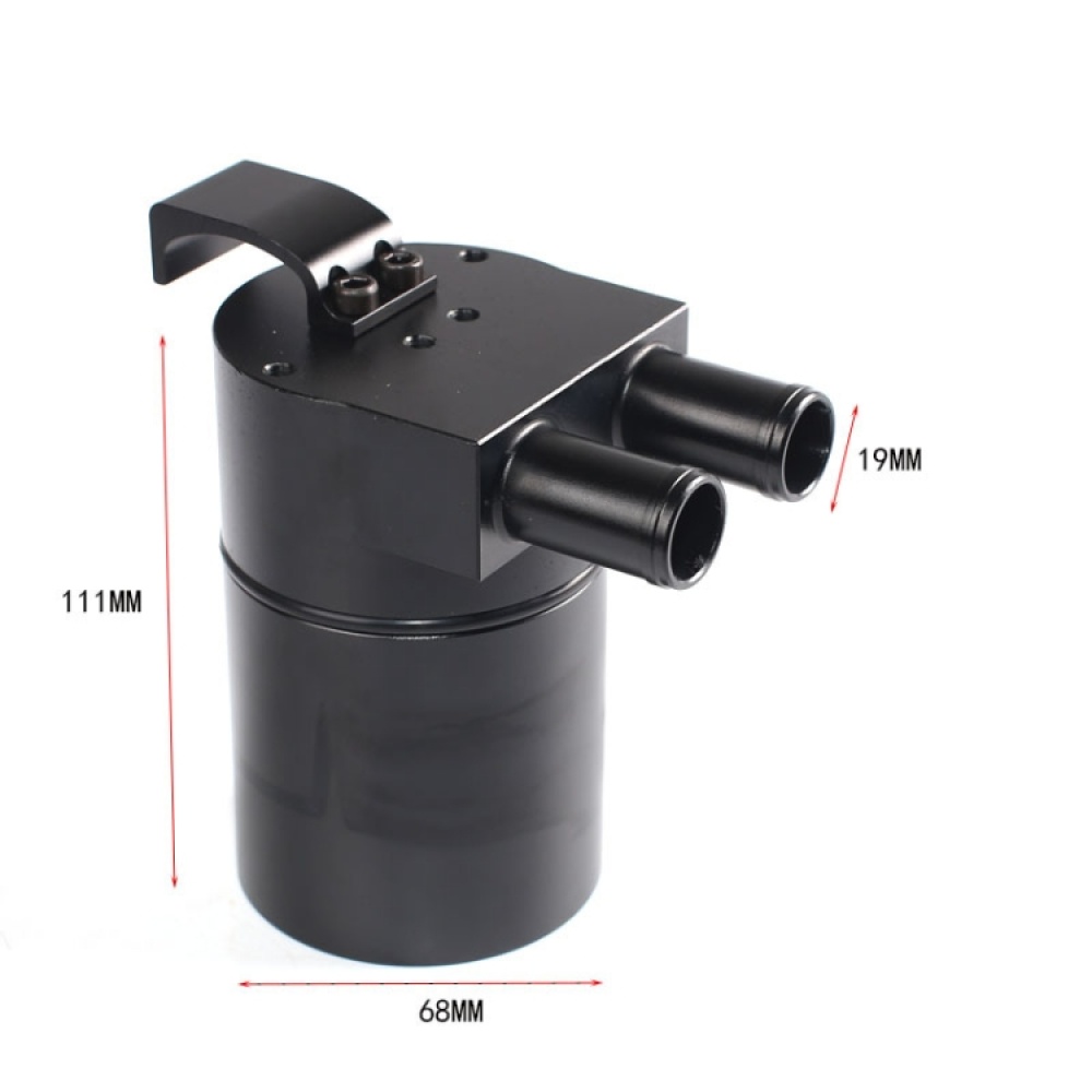 Car Compact Baffled Oil Catch Can 2-Port Waste Oil Recovery Tank for BMW, Random Color Delivery - Image 2