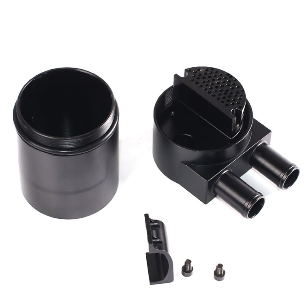 Car Compact Baffled Oil Catch Can 2-Port Waste Oil Recovery Tank for BMW, Random Color Delivery - Image 3