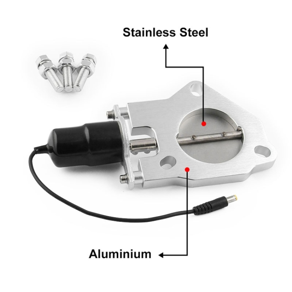 Universal Car 2.5 inch Stainless Steel Racing Electric Exhaust Cutout Valves Control Motor Kit - Image 2