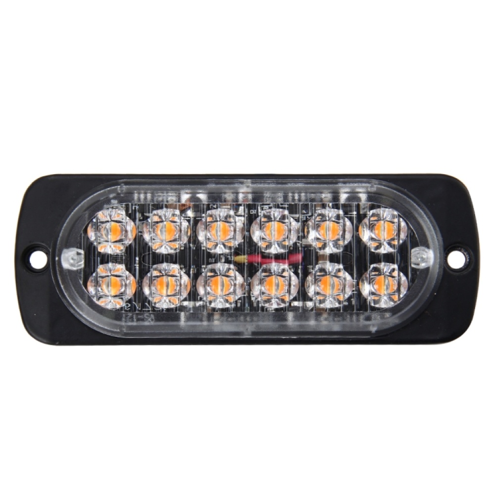 DC 12V-24V 2W 12LEDs SMD-2835 Lamps 17 Flash Patterns 3 Lines Car Flash Lamp Waterproof Car Truck Emergency Strobe Flash Warning Light, Cable Length: 90cm - Image 3