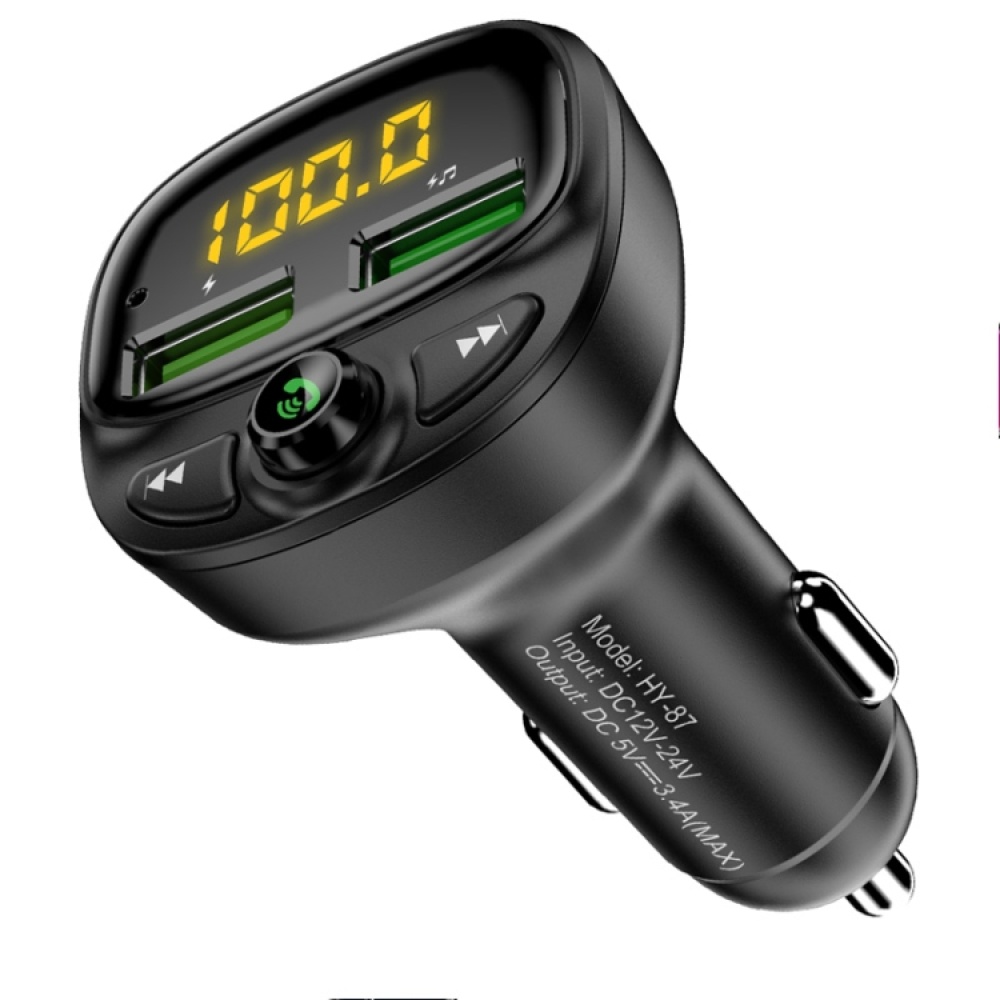 FLOVEME Car Bluetooth MP3 Player Car Kit, Support TF Card & U Disk & Bluetooth Connection