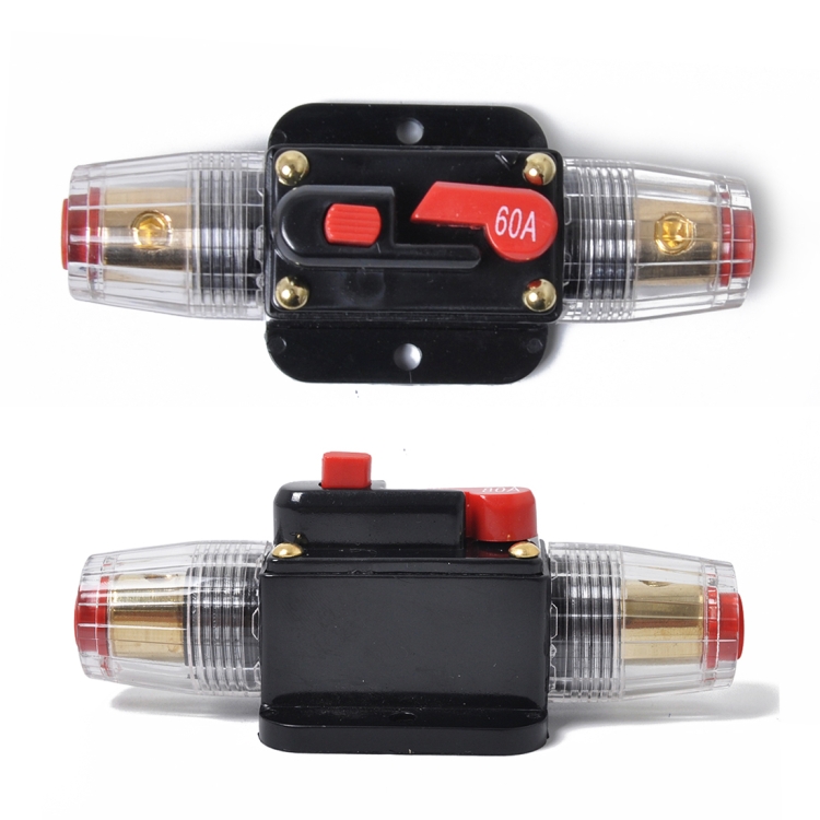 DC 12-24V Car Circuit Breaker Stereo Audio Fuse Holder Insurance 60A Fuse - Image 2