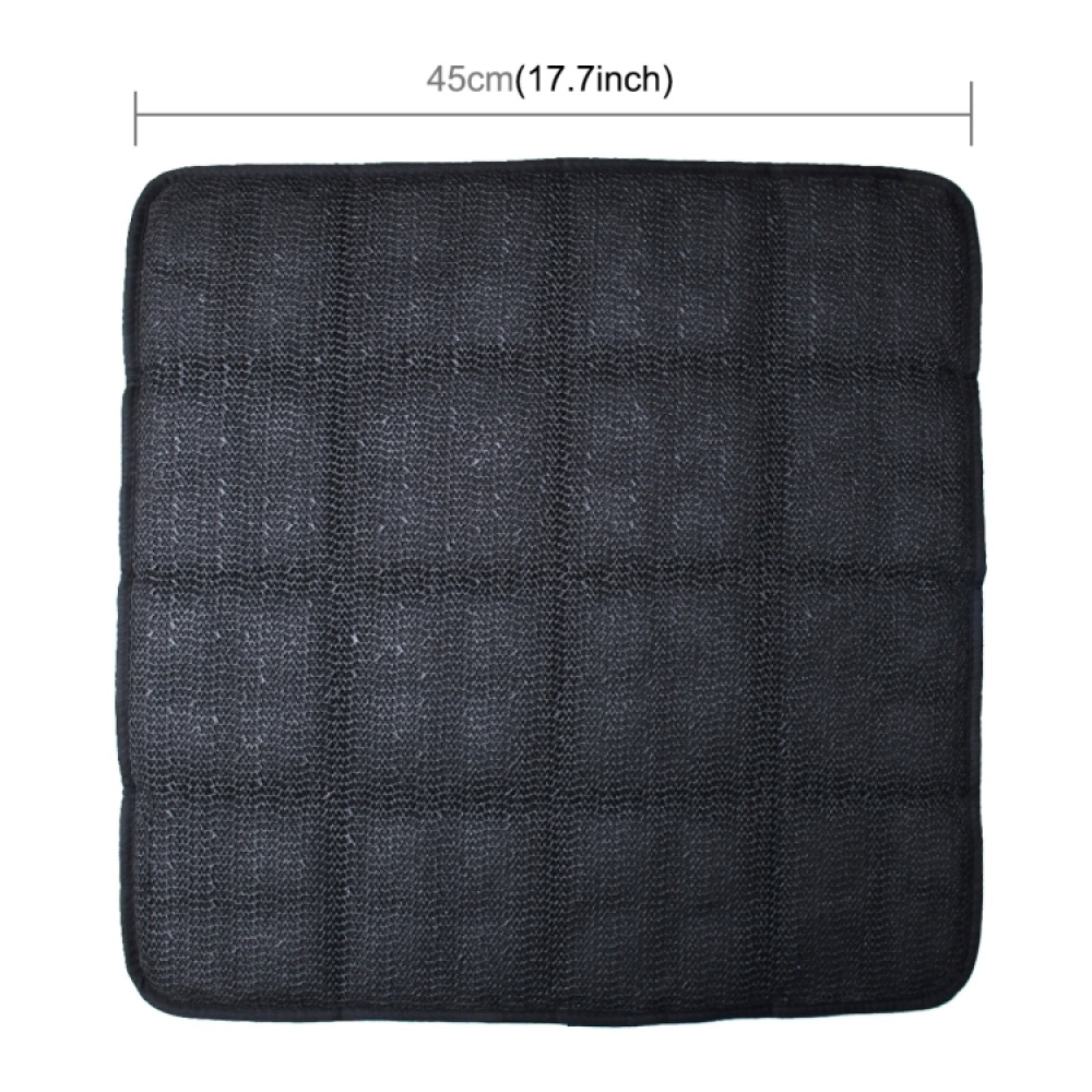 Universal Breathable Four Season Auto Ice Blended Fabric Mesh Seat Cover Cushion Pad Mat for Car Supplies Office Chair(Black) - Image 2