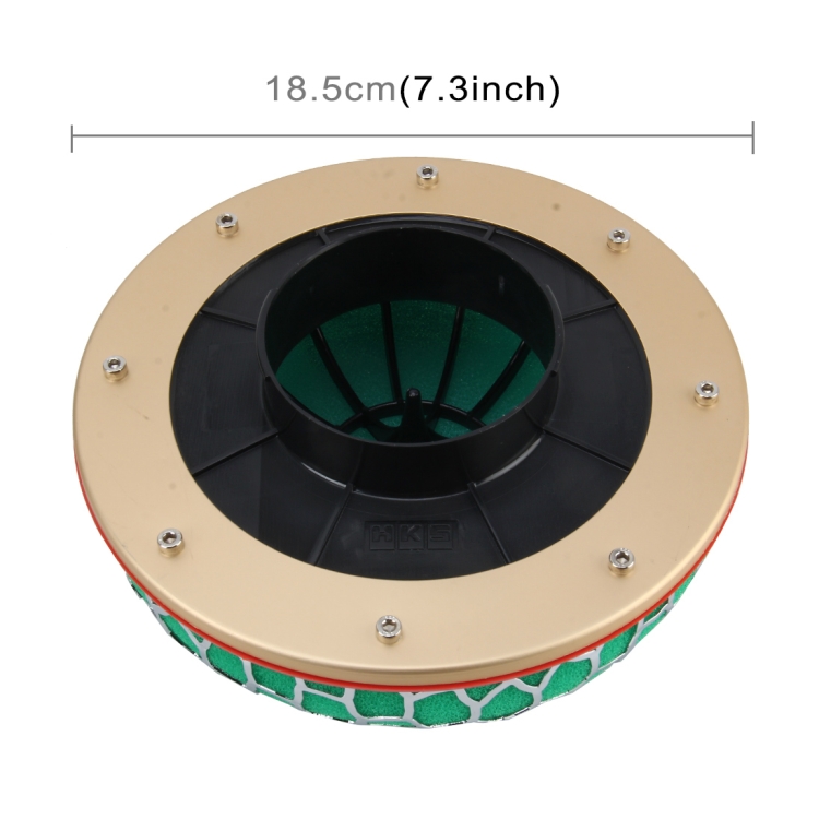 HKS 76mm Round Mushroom Super Power Car Cleaner Air Filter Flow Admission 3-layer Dry Filter Super Stealth Frame High Performance Air Induction Air Flow Filter - Image 2