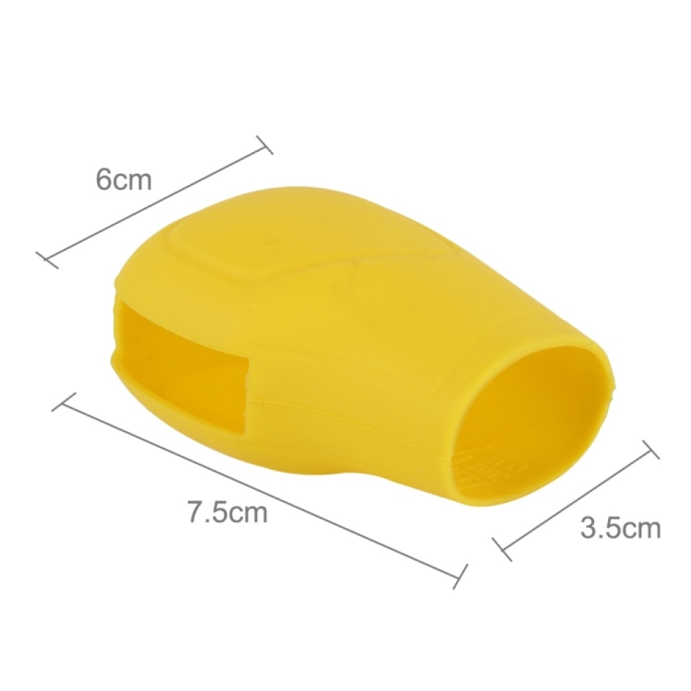 Rubber Car Hand Brake Head Cover Shift Knob Gear Stick Cushion Cover Car Accessory Interior Decoration Pad(Yellow) - Image 3