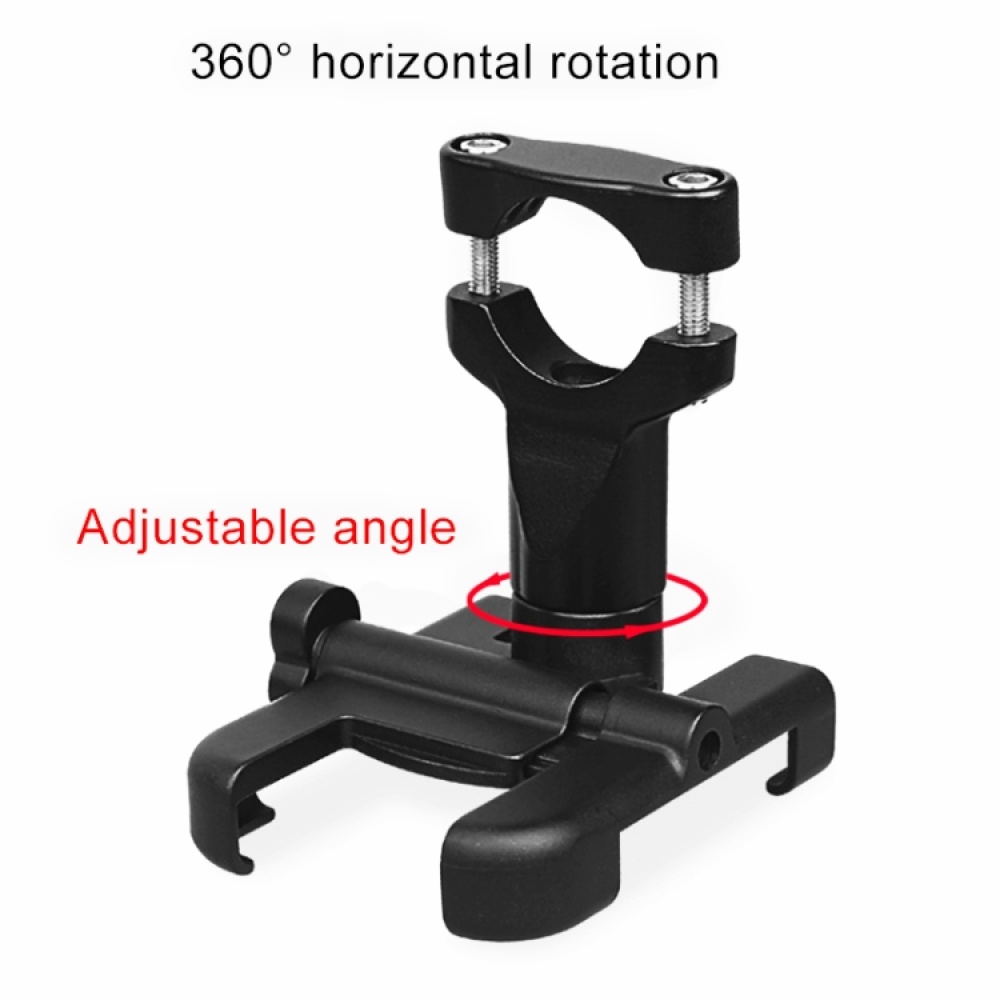 Motorcycle Handlebar Aluminum Alloy Phone Bracket, Suitable for 60-100mm Device(Black) - Image 3