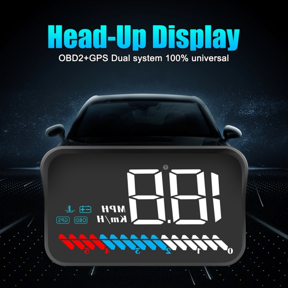 M7 3.5 inch Universal Car OBD2 + GPS HUD Vehicle-mounted Head Up Display Fuel Consumption - Image 3