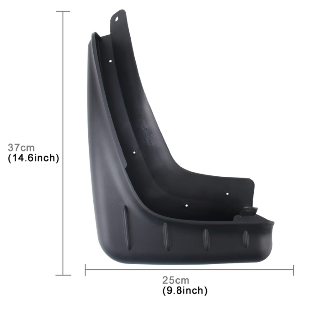 4 PCS Car Auto Semi-Rigid PVC Splash Flaps Mudguards Fender Guard for Porsche Macan 2011 - Image 2