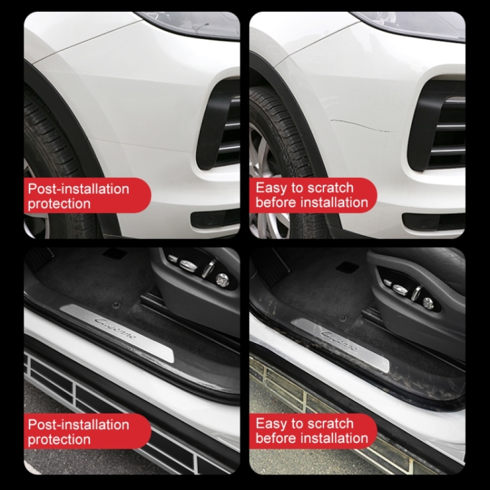 Universal Car Door Invisible Anti-collision Strip Protection Guards Trims Stickers Tape, Size: 10cm x 5m - Image 3