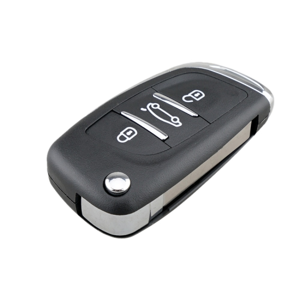 For PEUGEOT Car Keys Replacement 3 Buttons Car Key Case with Holder, without Grooved - Image 2