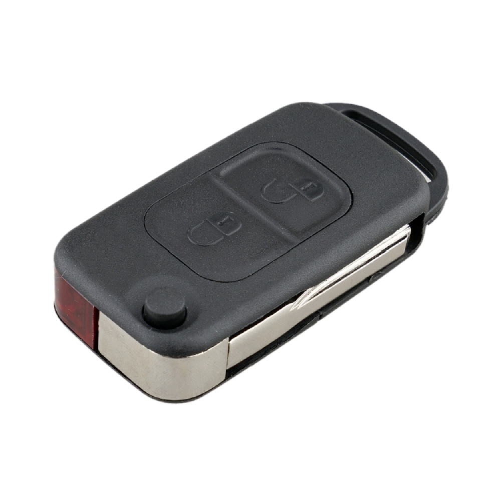 For Mercedes-Benz Car Keys Replacement 2 Buttons Car Key Case with Foldable Key Blade - Image 2