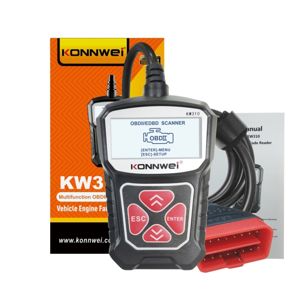 KONNWEI KW310 OBD Car Fault Detector Code Reader ELM327 OBD2 Scanner Diagnostic Tool(Black) - Image 3