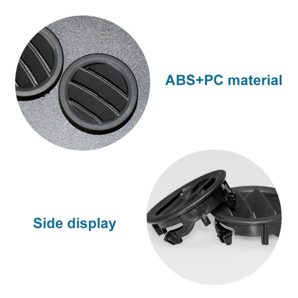 Car Right Side Dashboard Small Air Outlet Circular Air-conditioning Outlet for Mercedes-Benz C Class W204 (Black) - Image 2