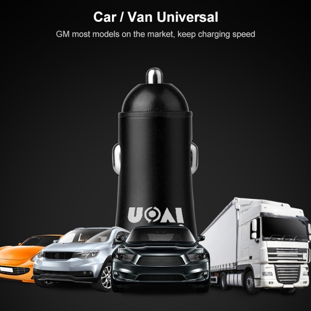 IVON CC26 5V 2.1A Dual USB Port Mini Car Charger (Grey) - Image 2