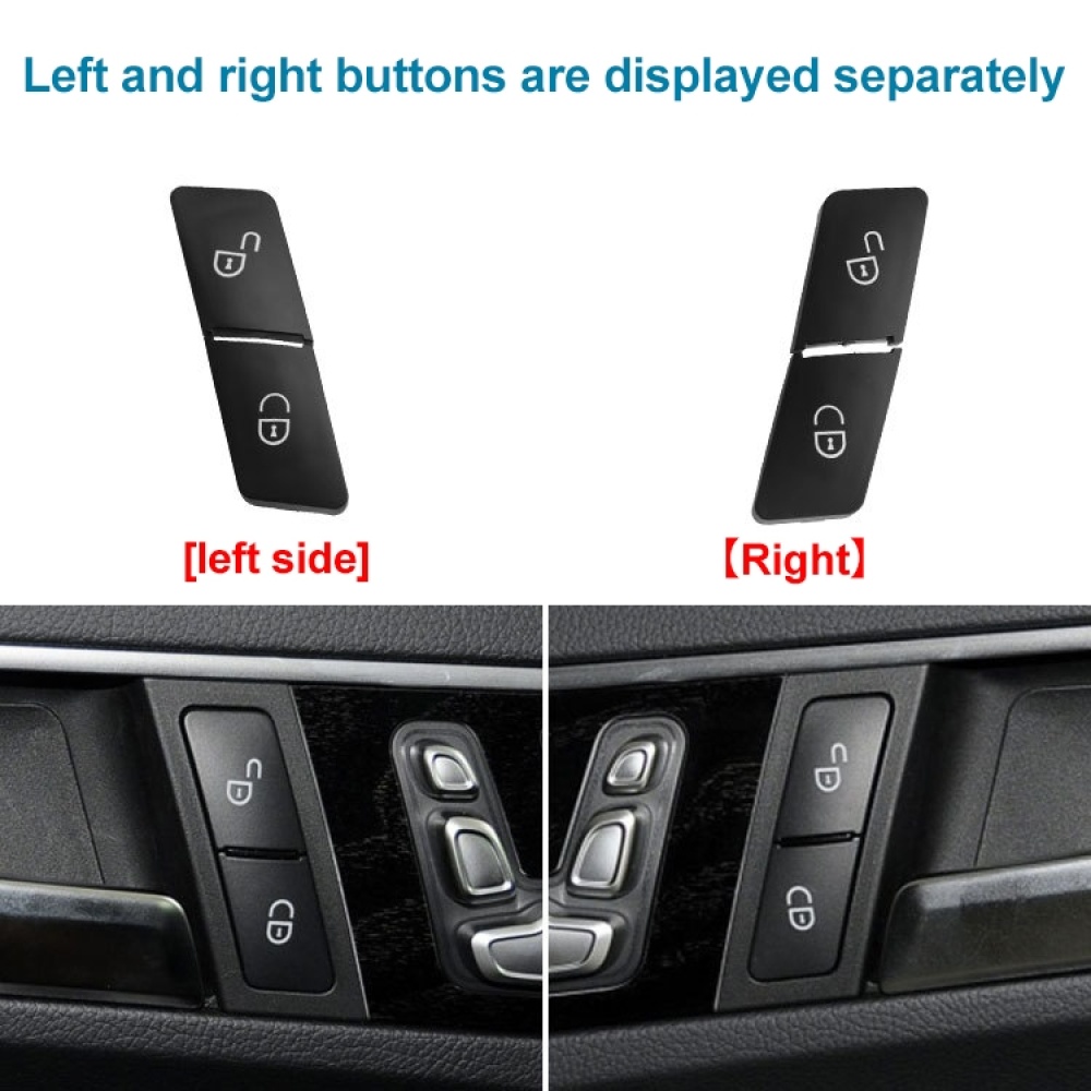 Car Right Side Door Lock Switch Buttons 2049058402 for Mercedes-Benz W204, Left Driving (Black) - Image 3