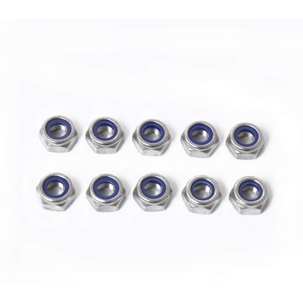 60 PCS Car 304 Stainless Steel Lock Nuts Nylon Insert Locknut Kit M3-M10 - Image 3