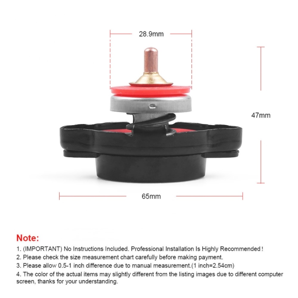 1.8bar Motorcycle Radiator Cap with Temperature Gauge - Image 3