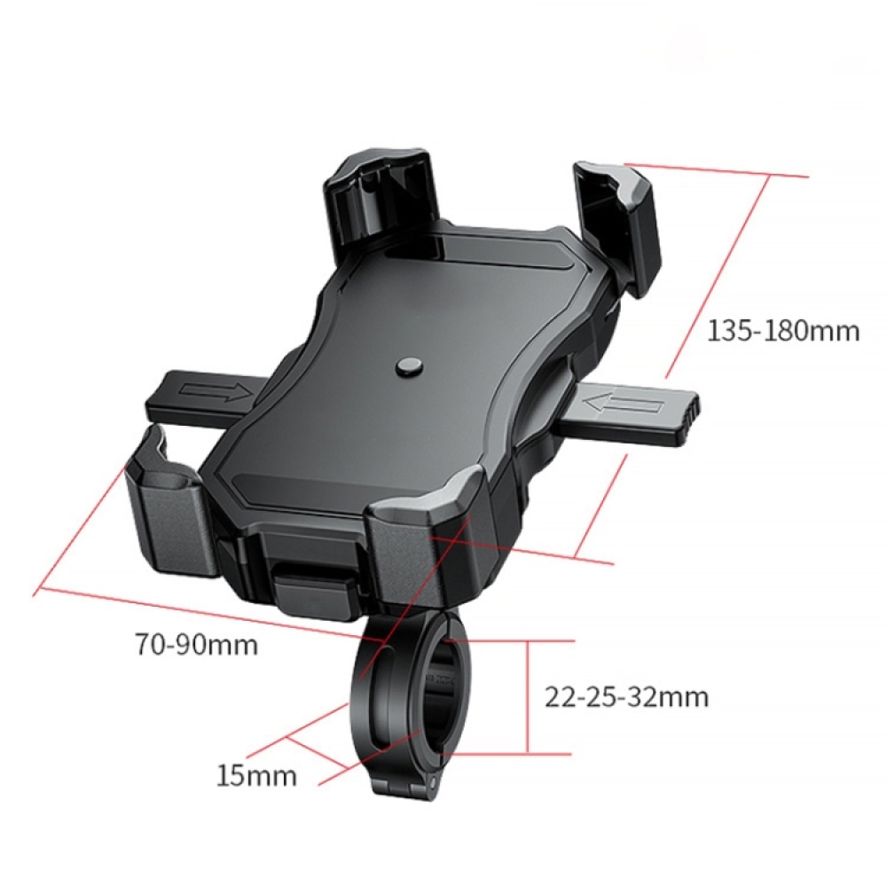 Motorcycle / Bicycle Semi-automatic Contraction Fixing Bracket Phone Holder - Image 3