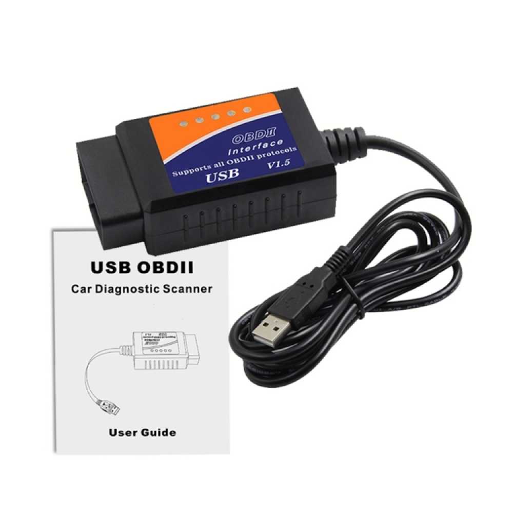 OBD ELM327 V1.5 USB Car Fault Diagnostic Scanner with CH340T Chip - Image 3