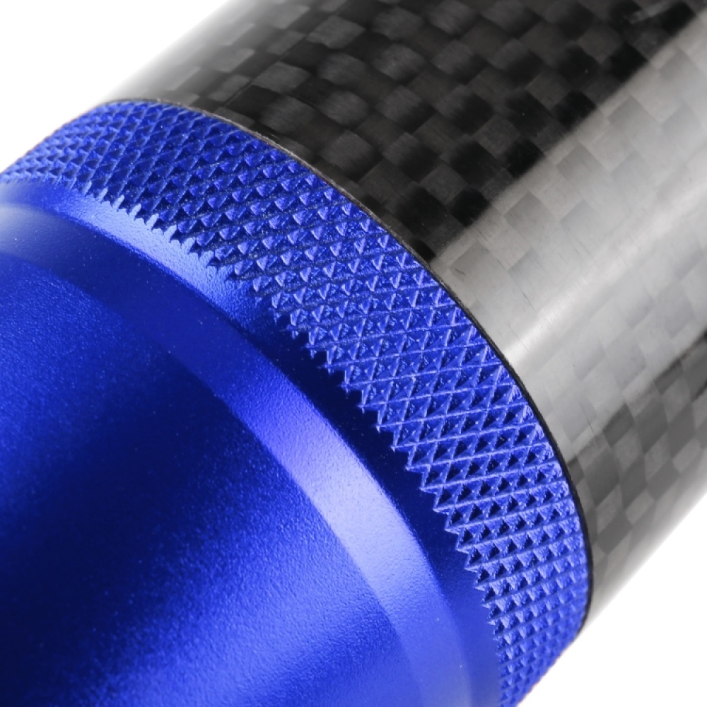 Universal Car Carbon Fiber Metal Gear Shift Knob (Blue) - Image 3