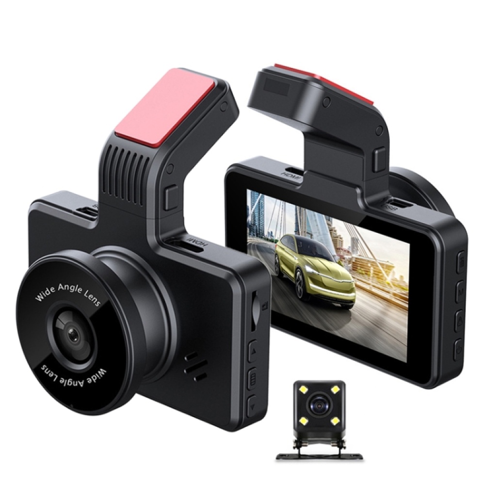 D903 3 inch Car HD Driving Recorder, Double Recording Gravity Parking Monitoring